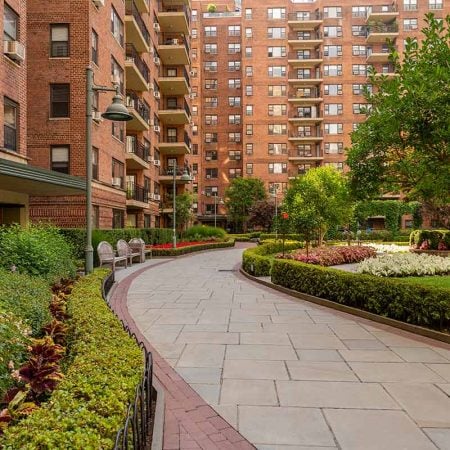 Urban landscaping in New York City.